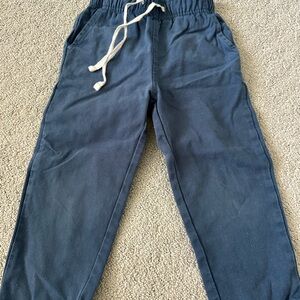 Kids Navy Drawstring Pants